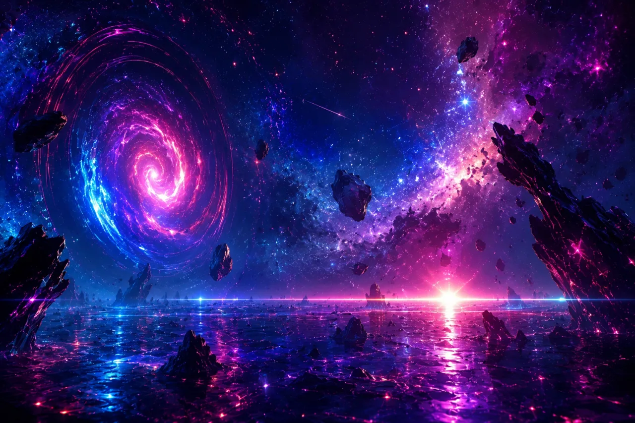 Eventide Singularity. A luminous fracture in the fabric of the universe.